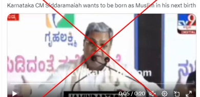 Pro-BJP pages target India's Siddaramaiah with edited 'Muslim rebirth' video